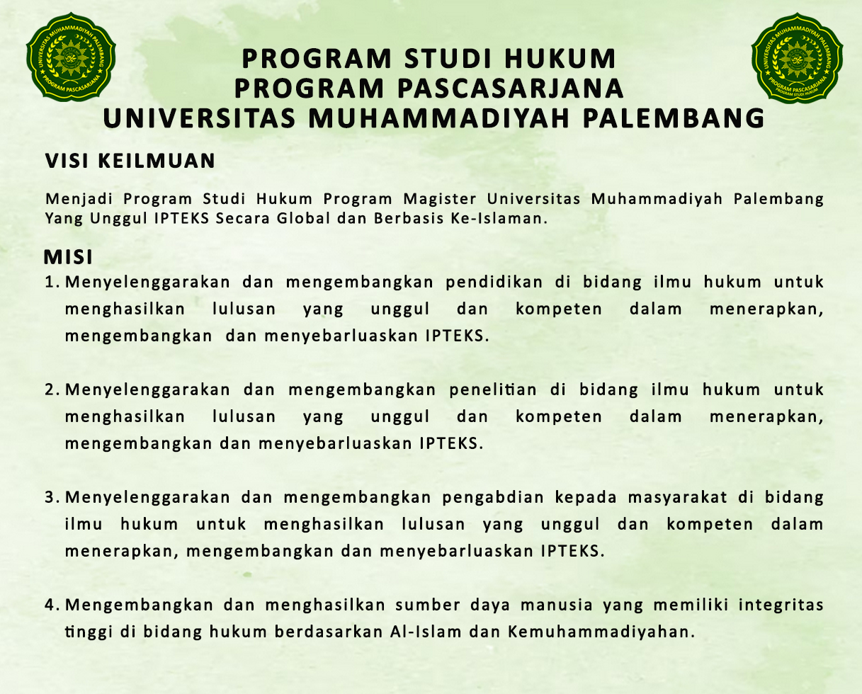 Visi Misi Hukum 2