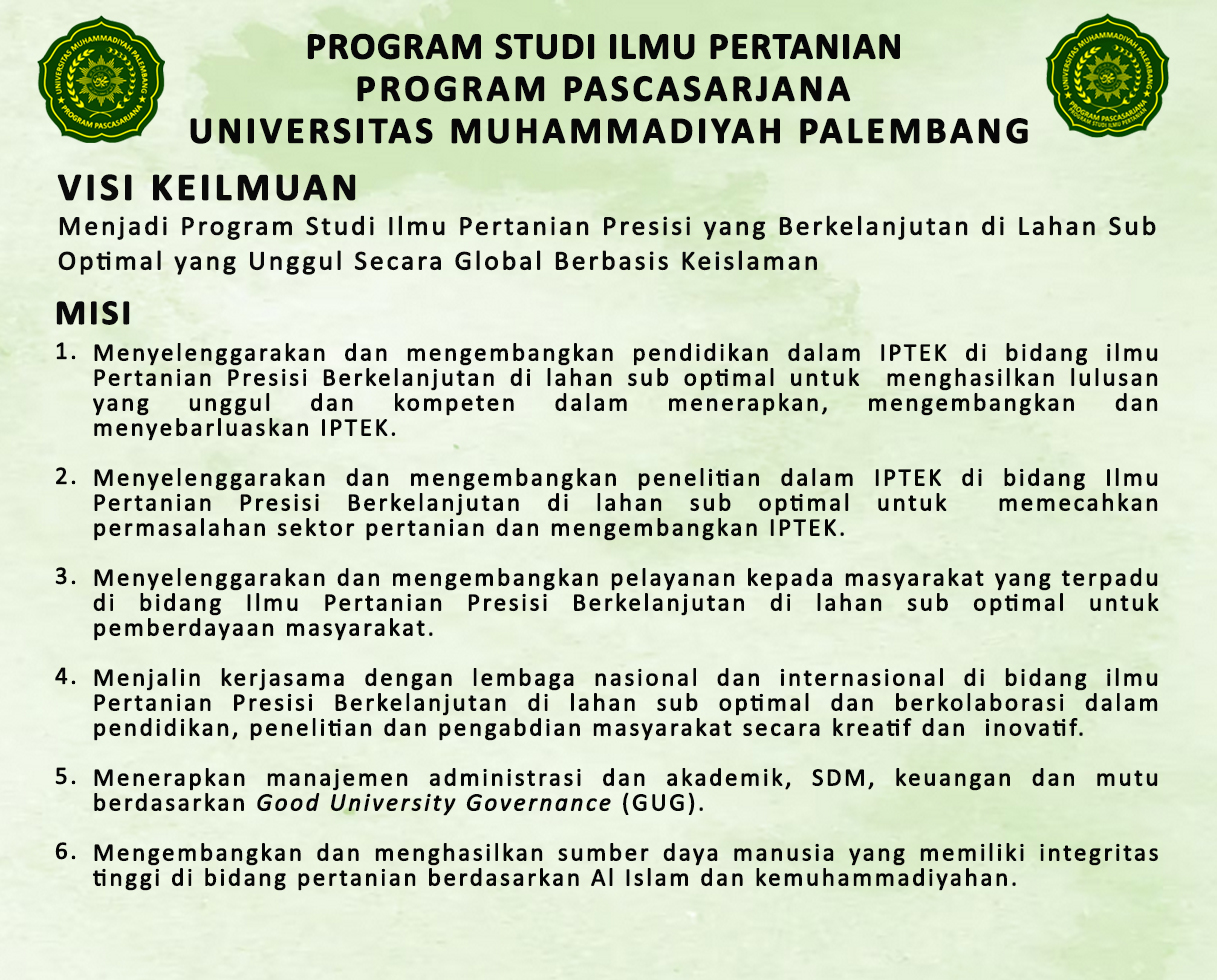 Visi Misi Ilmu Pertanian 2